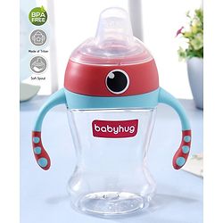 Babyhug Soft Spout Twin Handle Tritan Cup Blue Red - 300 ml