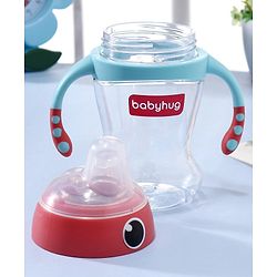 Babyhug Soft Spout Twin Handle Tritan Cup Blue Red - 300 ml