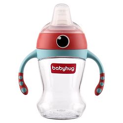 Babyhug Soft Spout Twin Handle Tritan Cup Blue Red - 300 ml