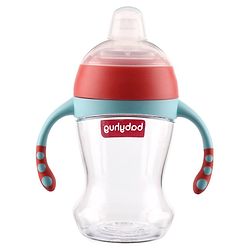 Babyhug Soft Spout Twin Handle Tritan Cup Blue Red - 300 ml