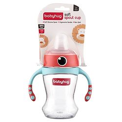 Babyhug Soft Spout Twin Handle Tritan Cup Blue Red - 300 ml