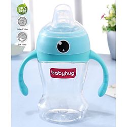 Babyhug Soft Spout Twin Handle Tritan Cup Blue - 300 ml