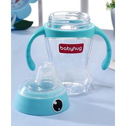 Babyhug Soft Spout Twin Handle Tritan Cup Blue - 300 ml