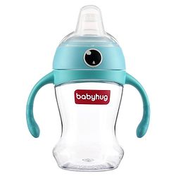 Babyhug Soft Spout Twin Handle Tritan Cup Blue - 300 ml