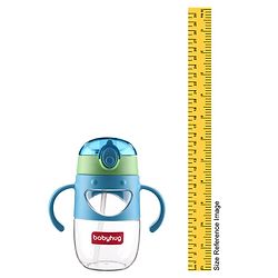 Babyhug Straw Sipper with Twin Handles Blue - 450 ml