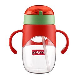 Babyhug Straw Sipper with Twin Handles Blue - 450 ml