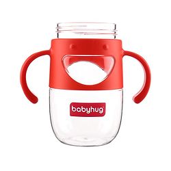 Babyhug Straw Sipper with Twin Handles Blue - 450 ml