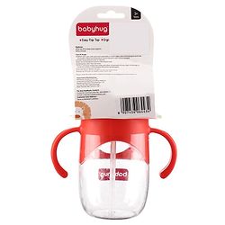 Babyhug Straw Sipper with Twin Handles Blue - 450 ml