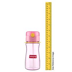 Babyhug Straw Sipper with Carrying Strap Pink - 400 ml
