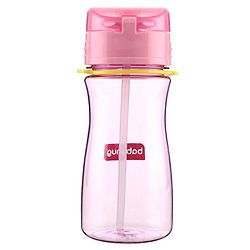 Babyhug Straw Sipper with Carrying Strap Pink - 400 ml