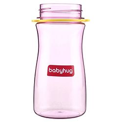 Babyhug Straw Sipper with Carrying Strap Pink - 400 ml