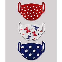 Babyhug 2 to 4 Years Printed Two Layer Mask with Filter - Pack of 3
