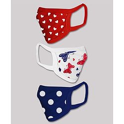 Babyhug 2 to 4 Years Printed Two Layer Mask with Filter - Pack of 3