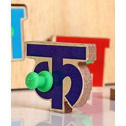 Babyhug Premium 41 pcs Wooden Board Hindi Alphabets puzzle for Toddlers| Montessori Educational and Learning Toy |Shape and Colour Matching Puzzle |Preschool Colorful Knob and Peg Puzzle| BIS Certified| 18+ months