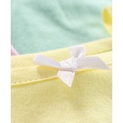 Babyhug 100% Cotton Singlet Slips Pack of 3 - Orange Green Yellow
