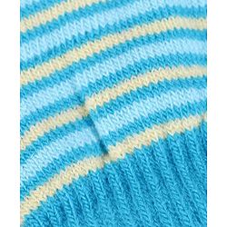Babyhug Striped Woollen Gloves - Blue