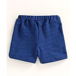 Babyhug Elasticated Waist Shorts Text Print - Blue