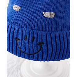 Babyhug Woolen Cap Muffler & Hand Gloves Blue -  Diameter 10 cm