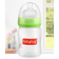 Babyhug Wide Neck Feeding Bottle Green - 150 ml