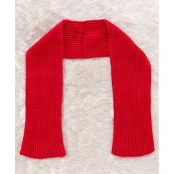 Babyhug Woollen Cap & Gloves With Muffler Red - Diameter 10.5 cm