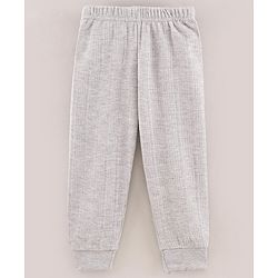 Babyhug Full Length Thermal Lounge Pant - Light Grey