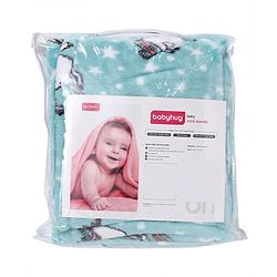 Babyhug Coral Blanket Unicorn Print - Sea Green