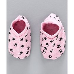 Babyhug 100% Cotton Cap Mittens & Booties Set Pink - Diameter 11 cm