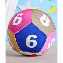 Babyhug Number Soft Ball Multicolor -Height 11 cm