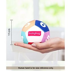 Babyhug Number Soft Ball Multicolor -Height 11 cm