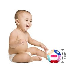 Babyhug Number Soft Ball Multicolor -Height 11 cm
