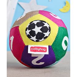 Babyhug Number Soft Ball Multicolor -Height 11 cm