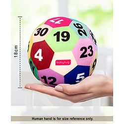 Babyhug Number Soft Ball Multicolor - Height 18 cm