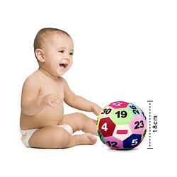 Babyhug Number Soft Ball Multicolor - Height 18 cm