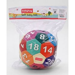 Babyhug Number Soft Ball Multicolor - Height 18 cm