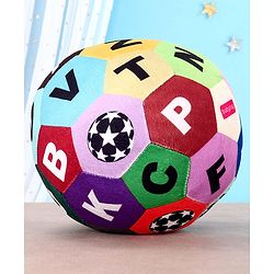 Babyhug Alphabet Soft Ball Multicolor - Height 18 cm (Color May Vary)