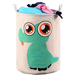 Babyhug Cotton Foldable Laundry bag Crocodile Print - Green