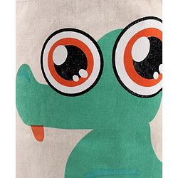 Babyhug Cotton Foldable Laundry bag Crocodile Print - Green