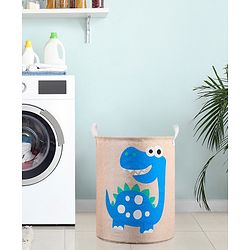 Babyhug Cotton Foldable Laundry bag Crocodile Print - Green