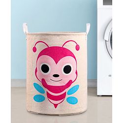 Babyhug Cotton Foldable Laundry bag Crocodile Print - Green