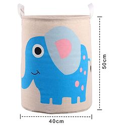 Babyhug Cotton Foldable Laundry bag Crocodile Print - Green
