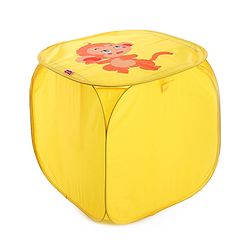 Babyhug Laundry Basket Monkey Print - Yellow