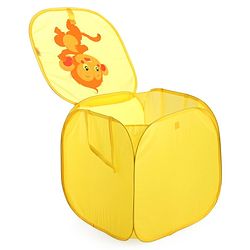Babyhug Laundry Basket Monkey Print - Yellow