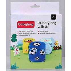 Babyhug Laundry Basket Monkey Print - Yellow