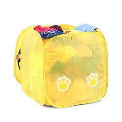 Babyhug Tiger Printed Laundry Basket - Yellow