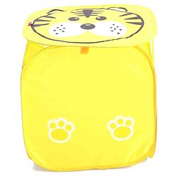 Babyhug Tiger Printed Laundry Basket - Yellow