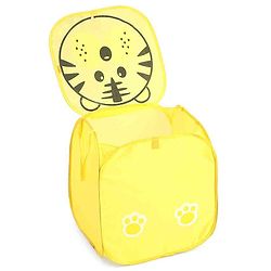 Babyhug Tiger Printed Laundry Basket - Yellow