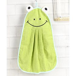Babyhug Wash Cloth Froggy Design - Green