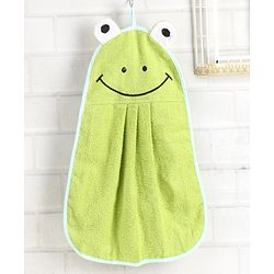 Babyhug Wash Cloth Froggy Design - Green