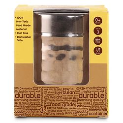 Babyhug Stainless Steel Container Pack of 3 - Silver