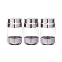 Babyhug Stainless Steel Canisters Set of 3 - Silver
